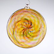 glass suncatcher with ash